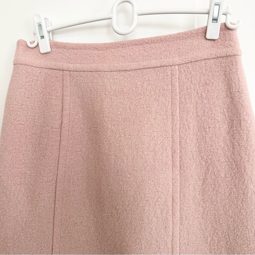 Nanette Lepore Soft Pink Wool Blend Skirt - Office / Tailored - Picture 3 of 15